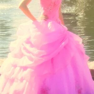 Elegant Rose Pink Gown